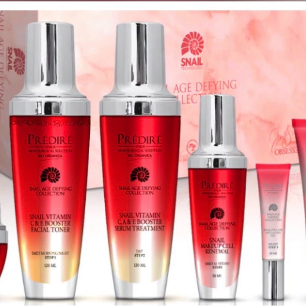 LIMITED EDITION Snail Vitamin C & E Booster Facial Toner - Red